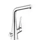 Hansgrohe-HG-Spueltischmischer-320-Metris-M71-Geraeteabsperrventil-1jet-chrom-14888000 gallery number 1